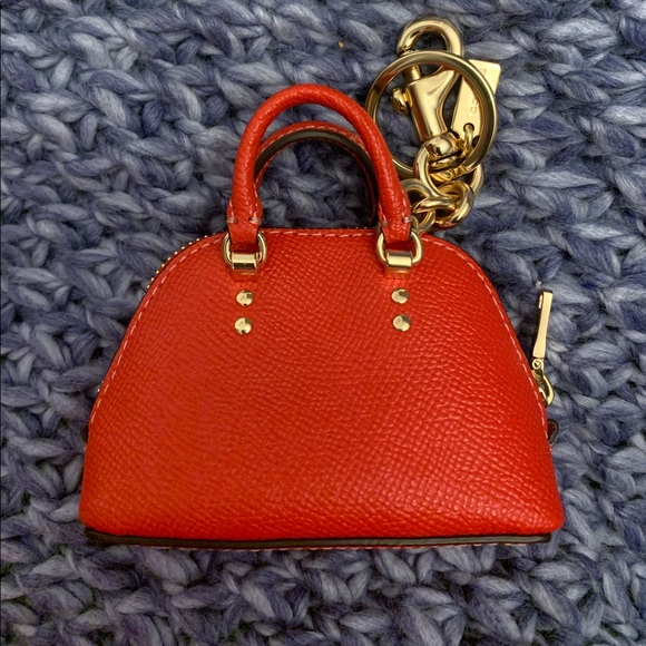 Women's Red Mini Katy Satchel Bag Charm - Picture 5 of 7